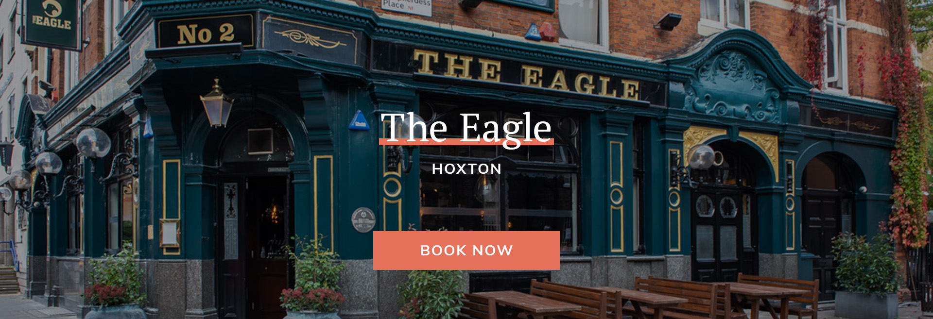 Enjoy a meal at your local pub at The Eagle in London